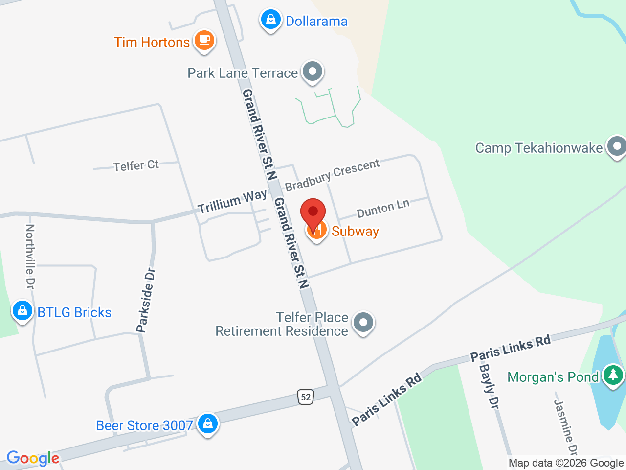 Street map for The Underground, 271 Grand River St N, Paris ON