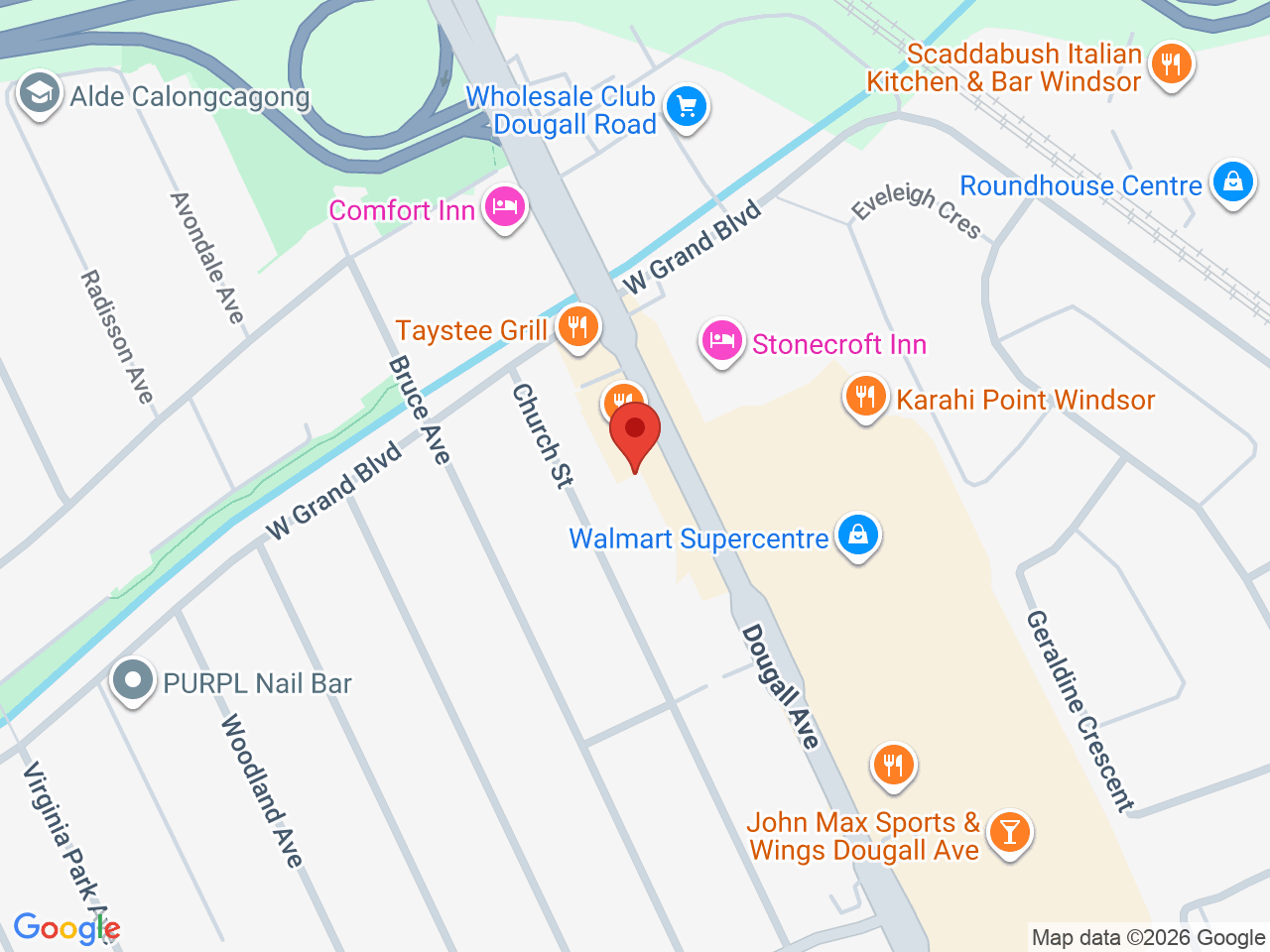 Street map for The We Store, 3051 Dougall Ave, Windsor ON