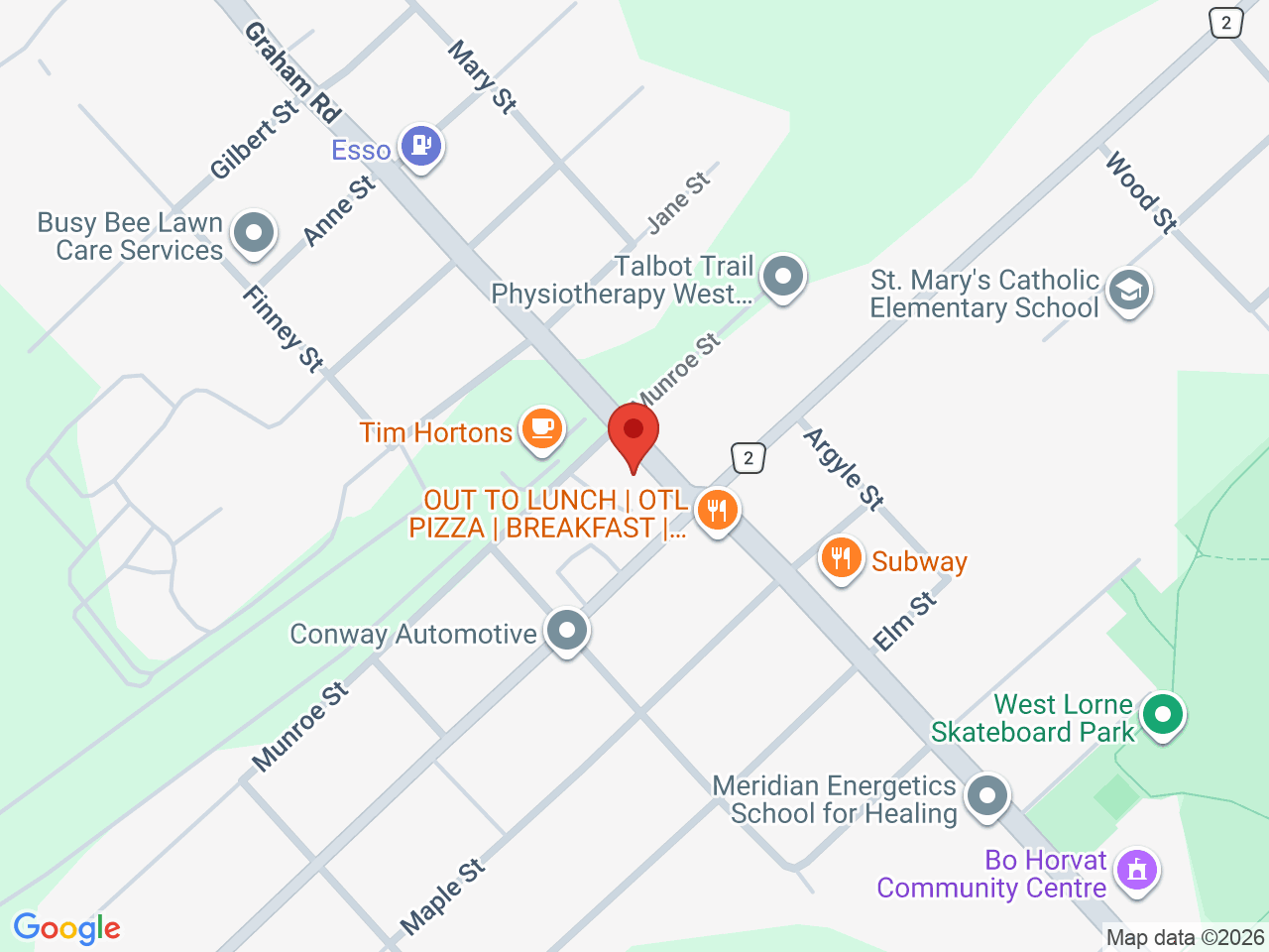 Street map for West Lorne Leaf, 234 Graham Rd, West Lorne ON