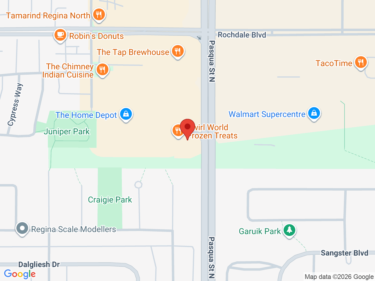 Street map for 5Buds Cannabis, 1010 Pasqua St N unit 3, Regina SK