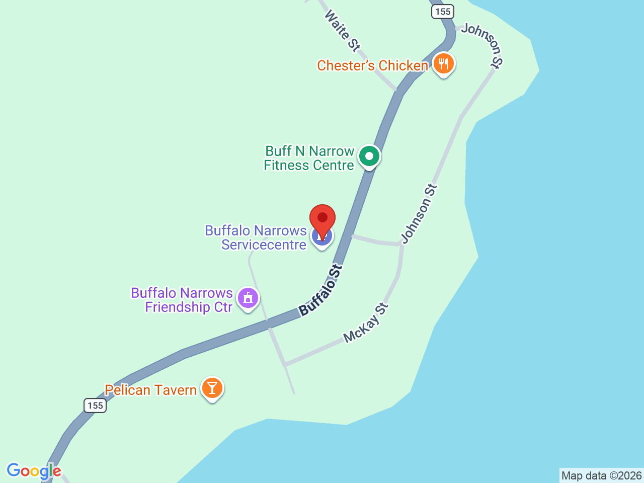 Street map for Buffalo Buds, 425 Buffalo St, Buffalo Narrows SK