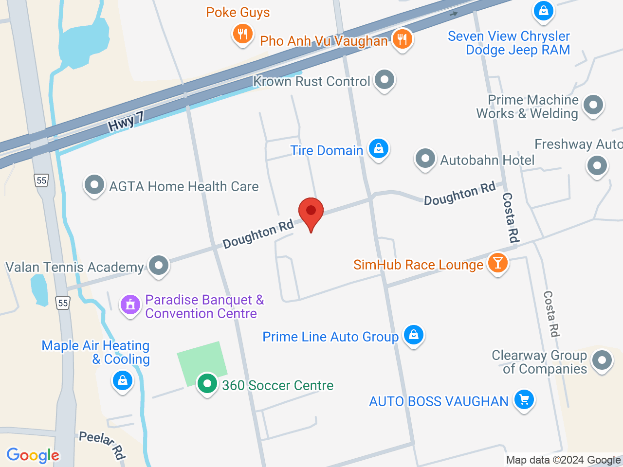 Street map for 1337 Elite, 176 Creditstone Rd, Unit 2, Vaughan ON