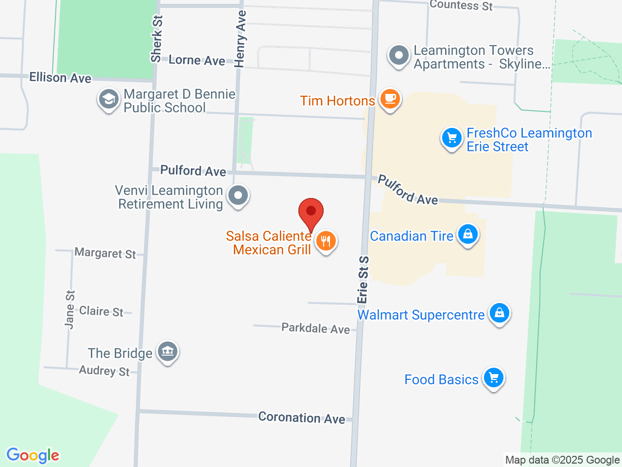 Street map for Keef Brands, 269 Erie St South, Leamington ON