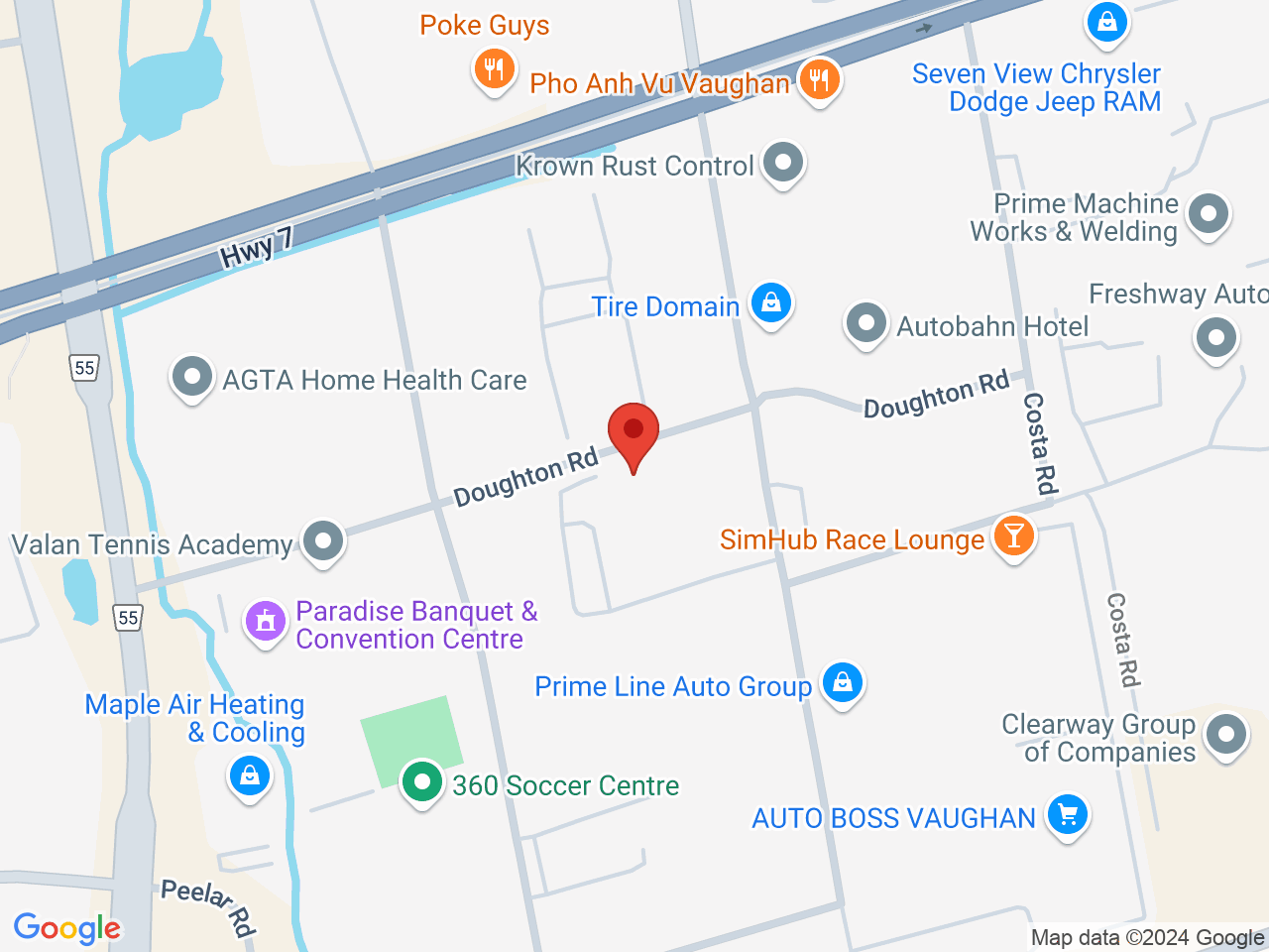 Street map for Portals, 176 Creditstone Rd, Unit 2, Vaughan ON