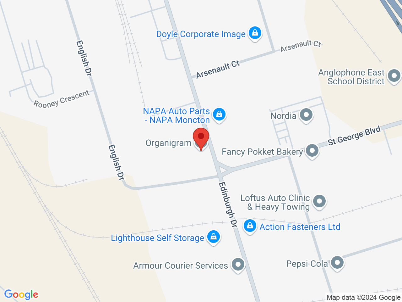 Street map for Shred'ems, 320 Edinburgh Dr, Moncton NB