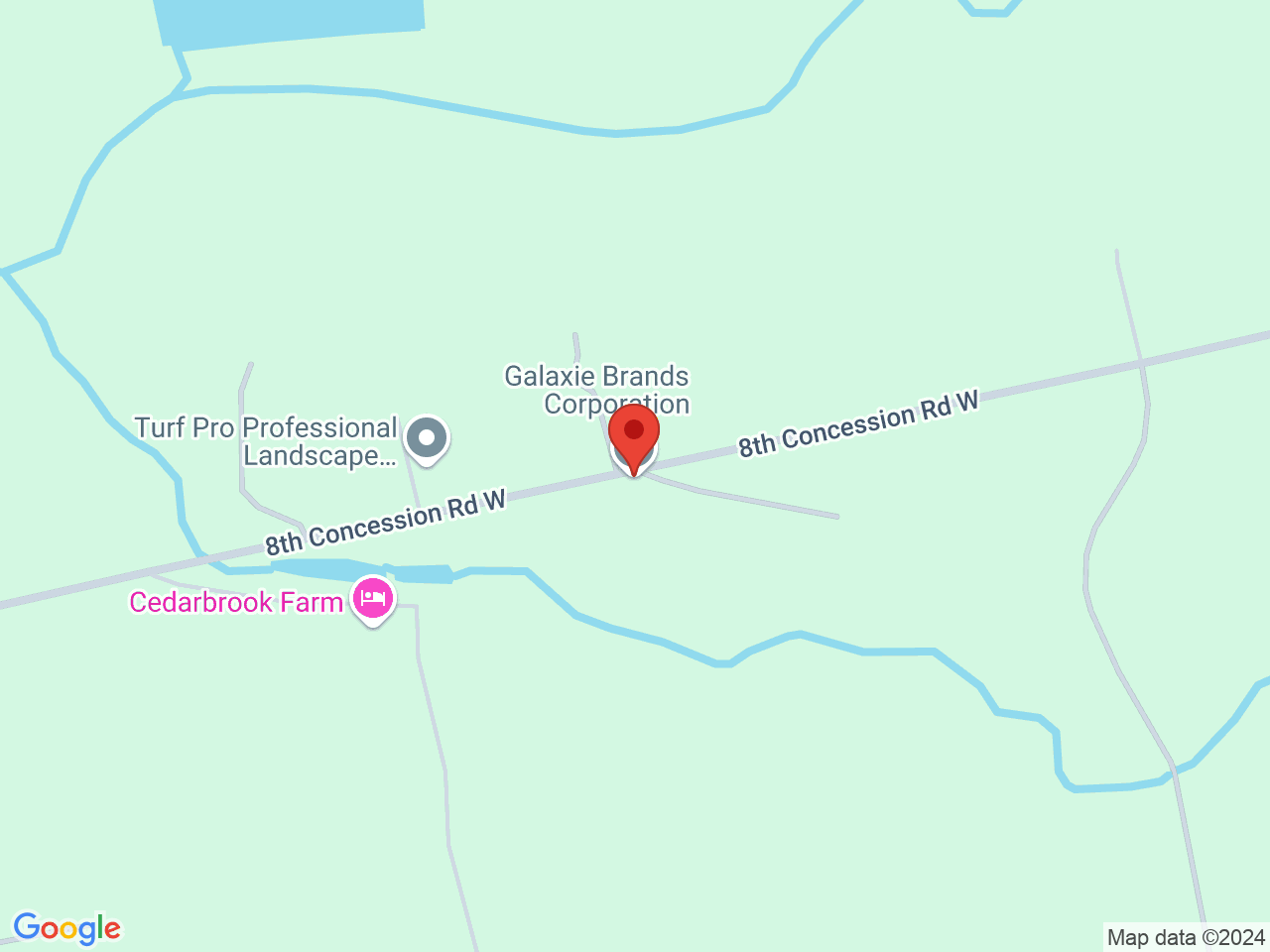 Street map for Lite Label, 780 Concession 8 W, Puslinch ON