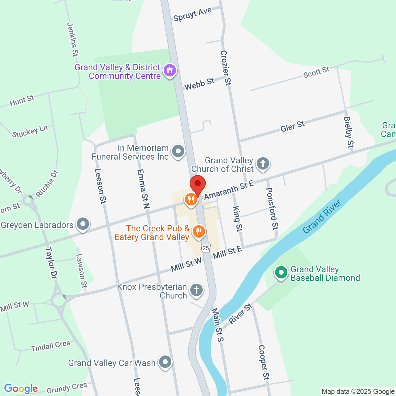 Street map for Baggies, 502064 Hwy 89, Grand Valley ON