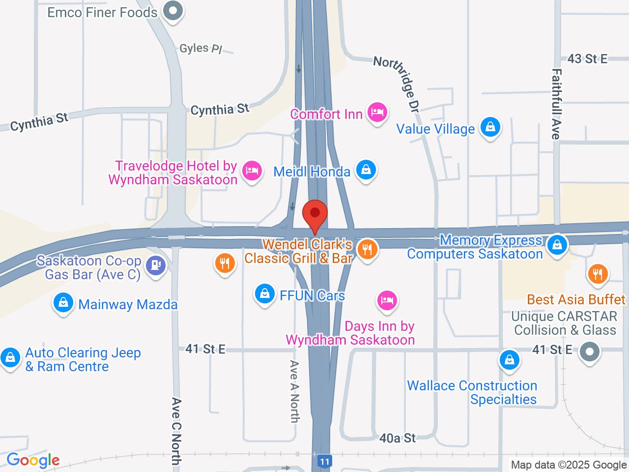 Street map for Under the Sun, Corman Park No. 344, Saskatoon SK