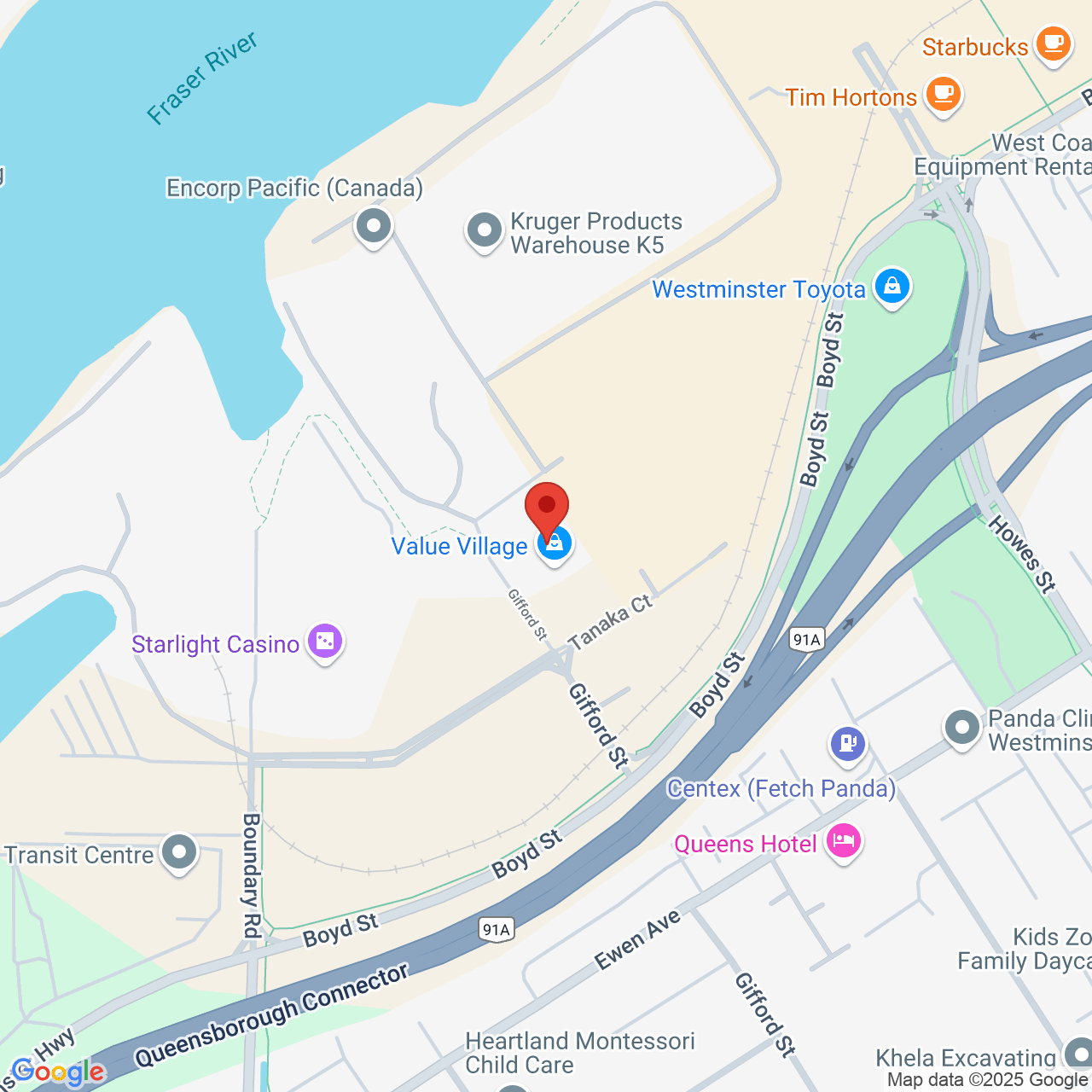 Street map for Trophy, 1135 Tanaka Ct Suite 120, New Westminster BC