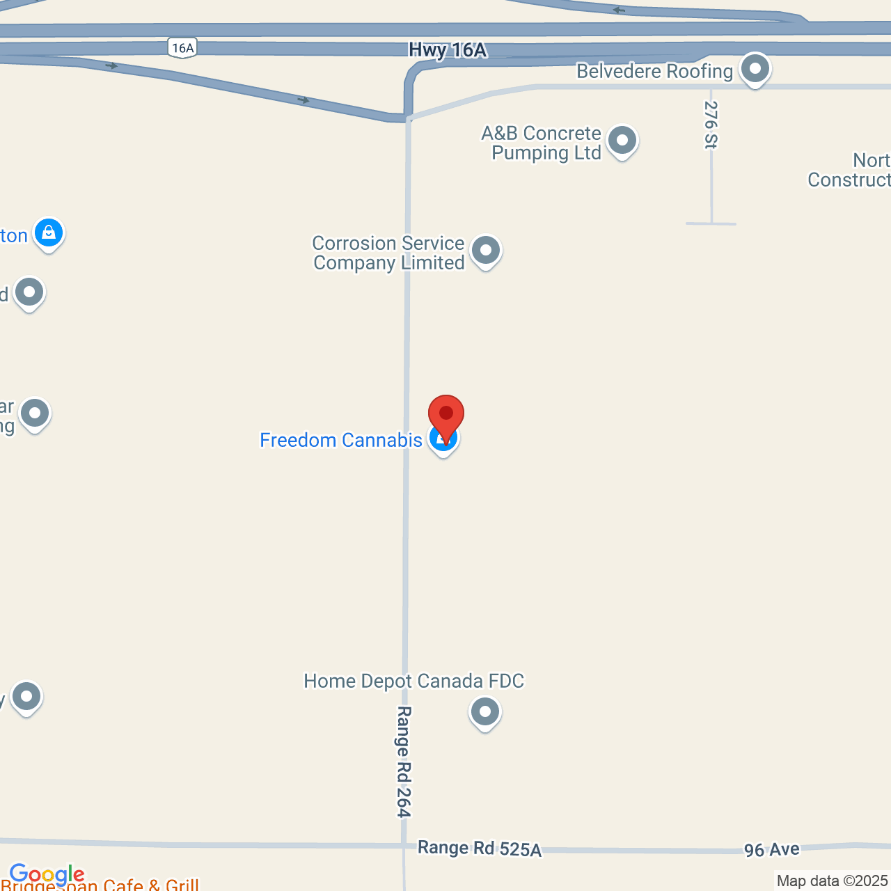 Street map for Popcorn, 9827 279 St, Acheson AB