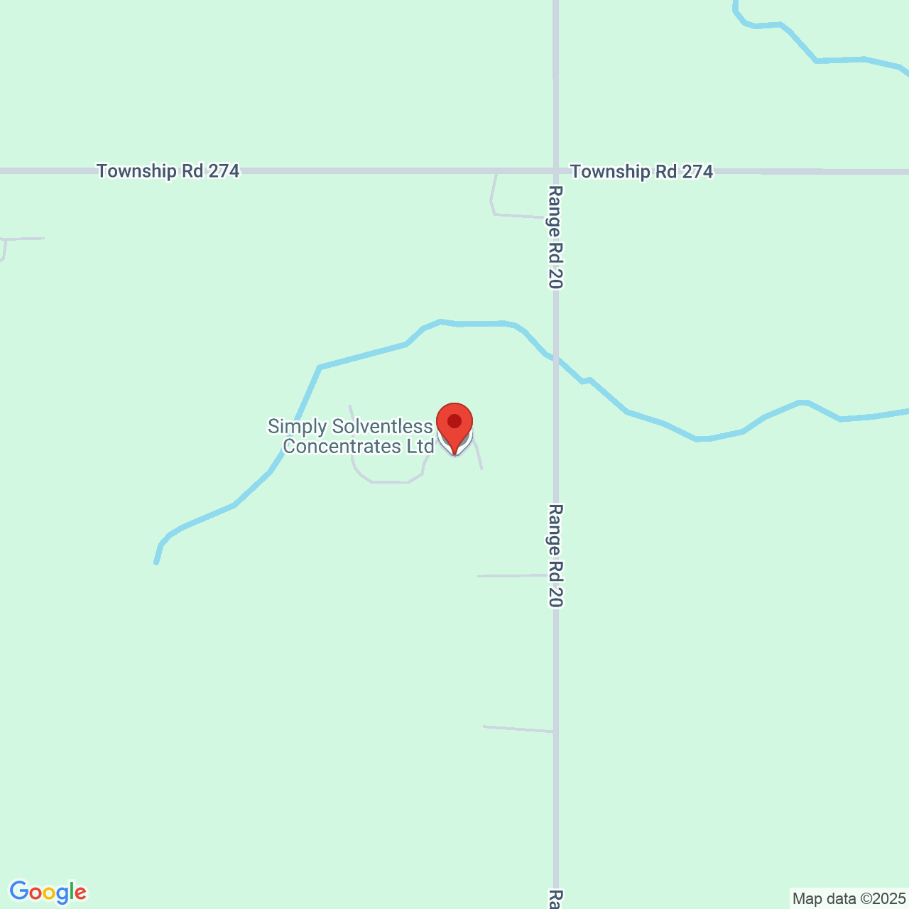 Street map for Status, 273209 Range Rd 20, Rocky View AB