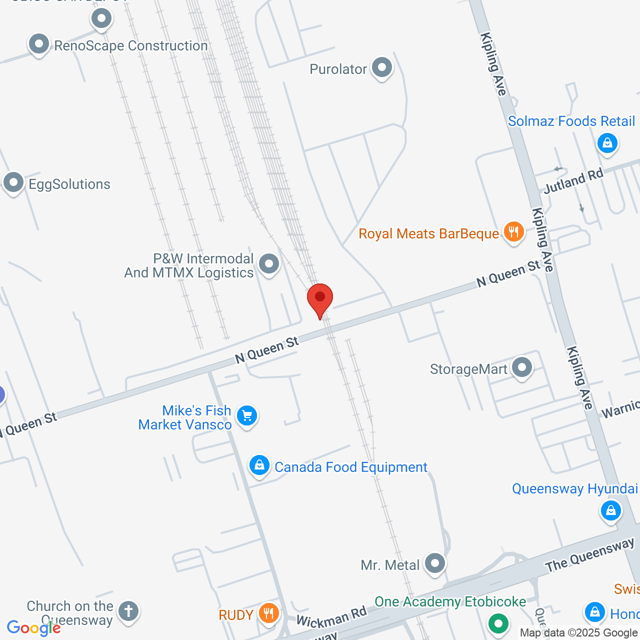 Street map for Sweet Tooth Cannfectionery, 30 North Queen Street Unit 5, Etobicoke ON