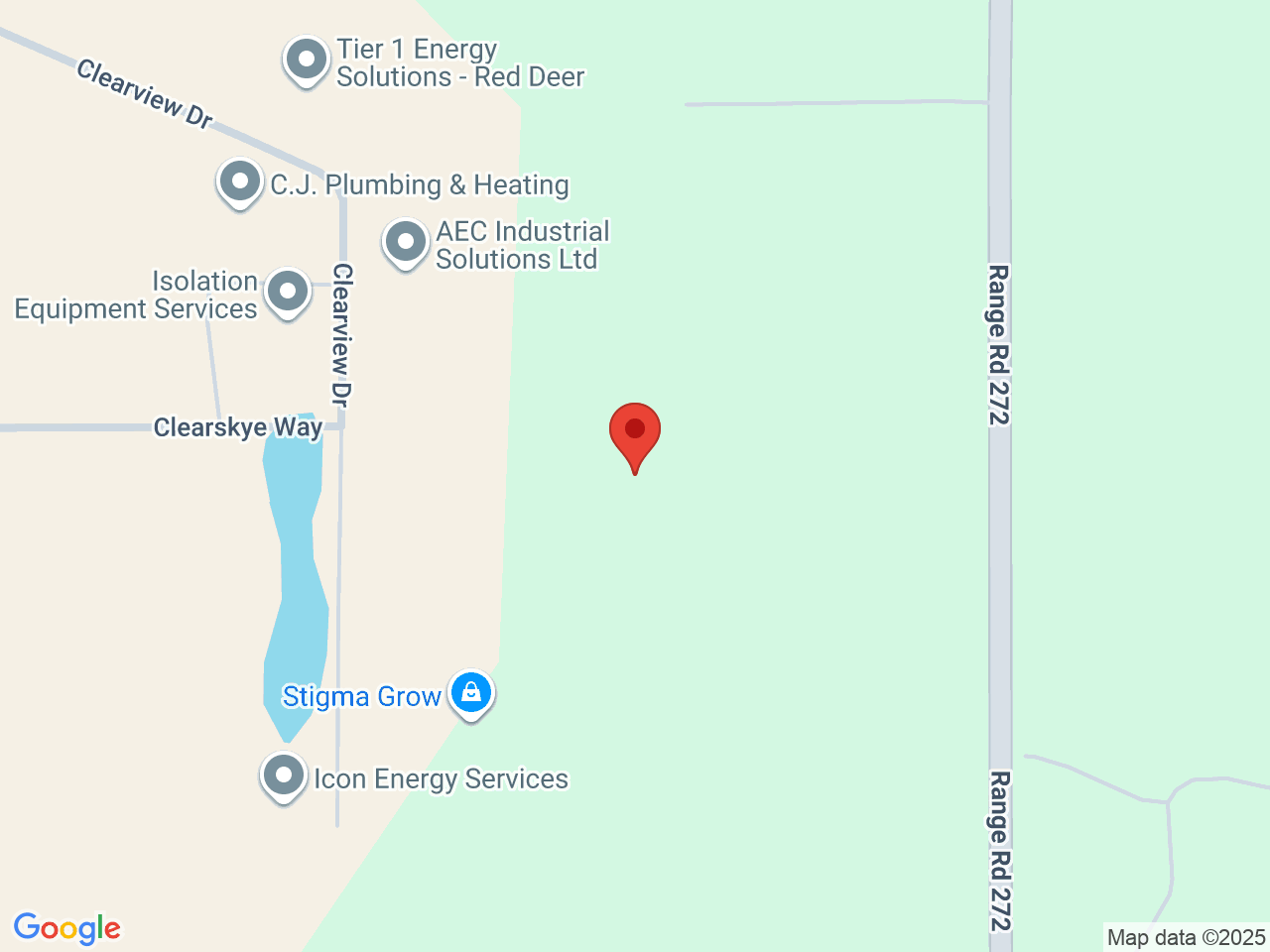 Street map for VERO, 255 Clearview Dr., Red Deer County AB