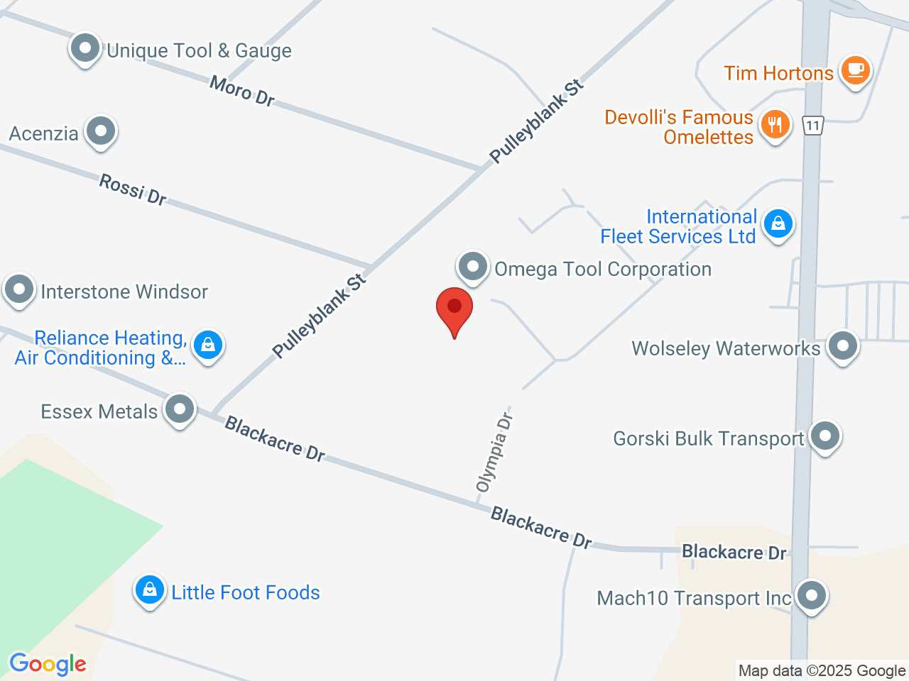 Street map for Just Seltzers, 2065 Solar Cres., Tecumseh ON