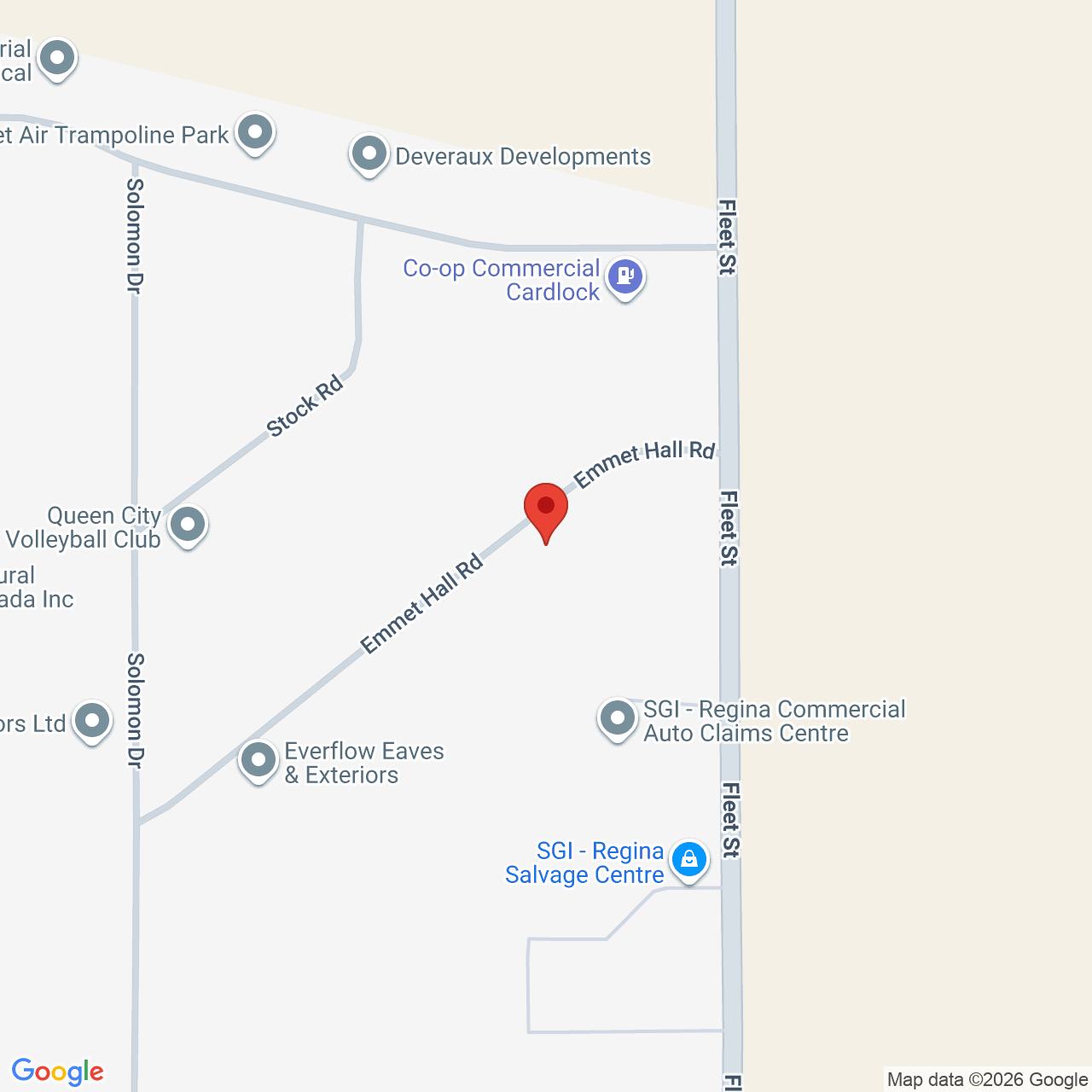 Street map for Western Cannabis, 2303 Emmet Hall Rd, Regina SK