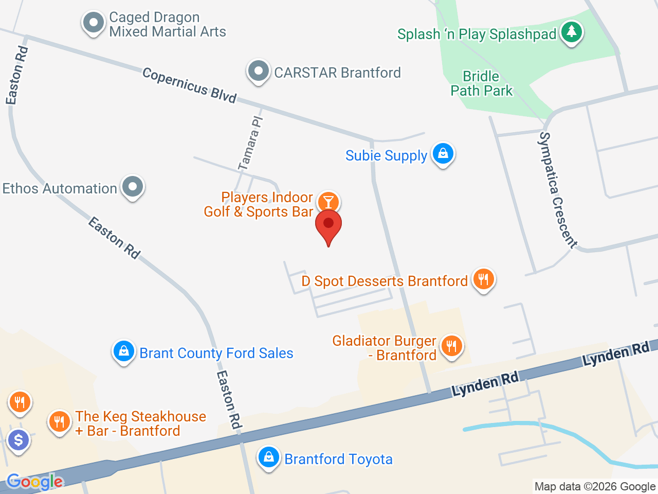 Street map for Superbud, 13, 45 Dalkeith Dr, Brantford ON