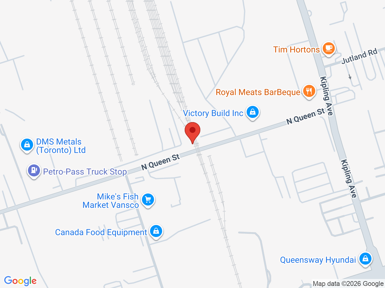 Street map for Original Dunkz, 30 North Queen Street Unit 5, Etobicoke ON