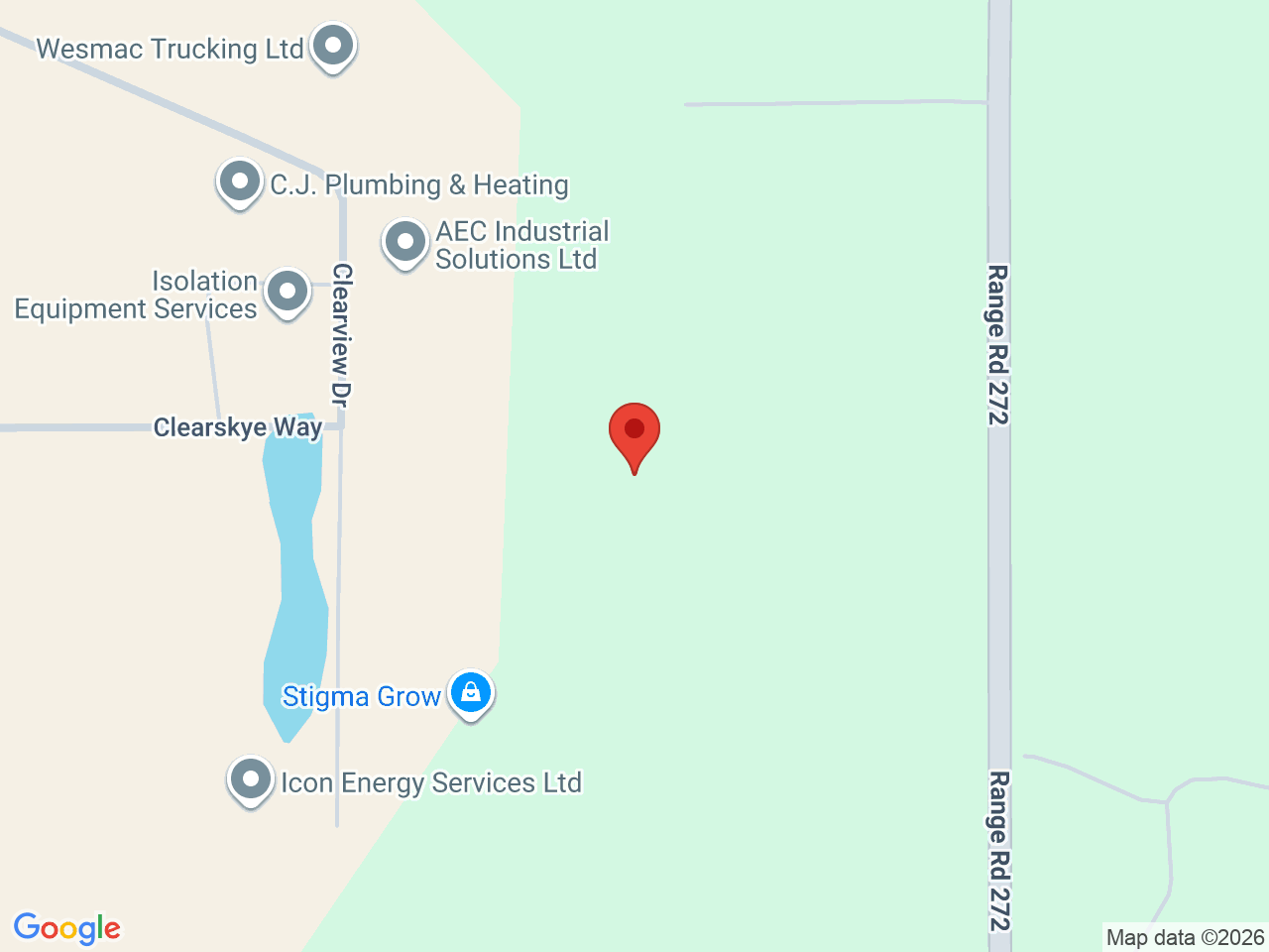 Street map for High Priestess, 255 Clearview Dr., Red Deer County AB