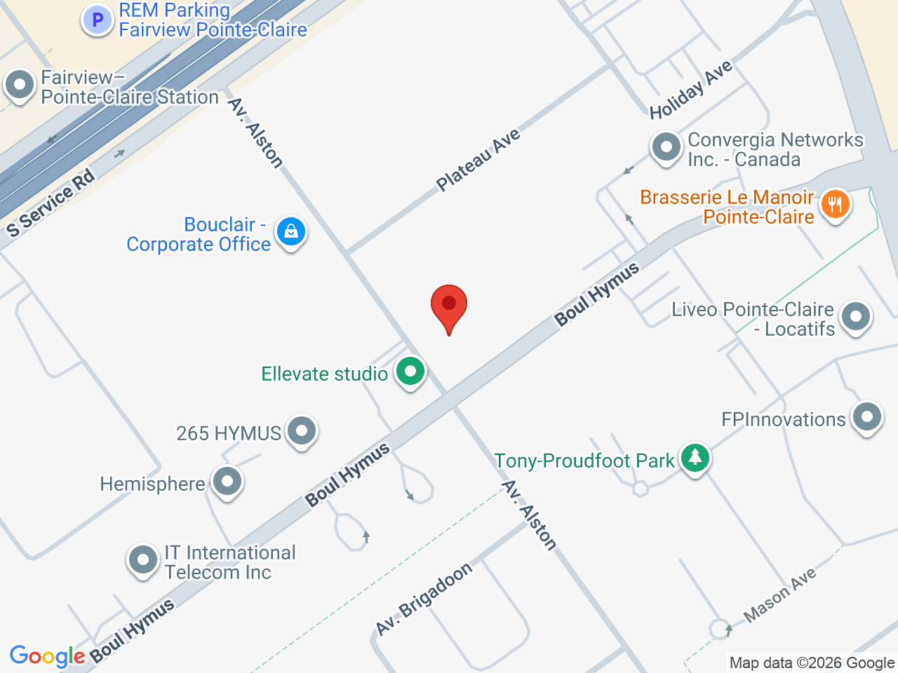 Street map for Carnaval Cannabis, 243 boulevard Hymus, Pointe-Claire QC