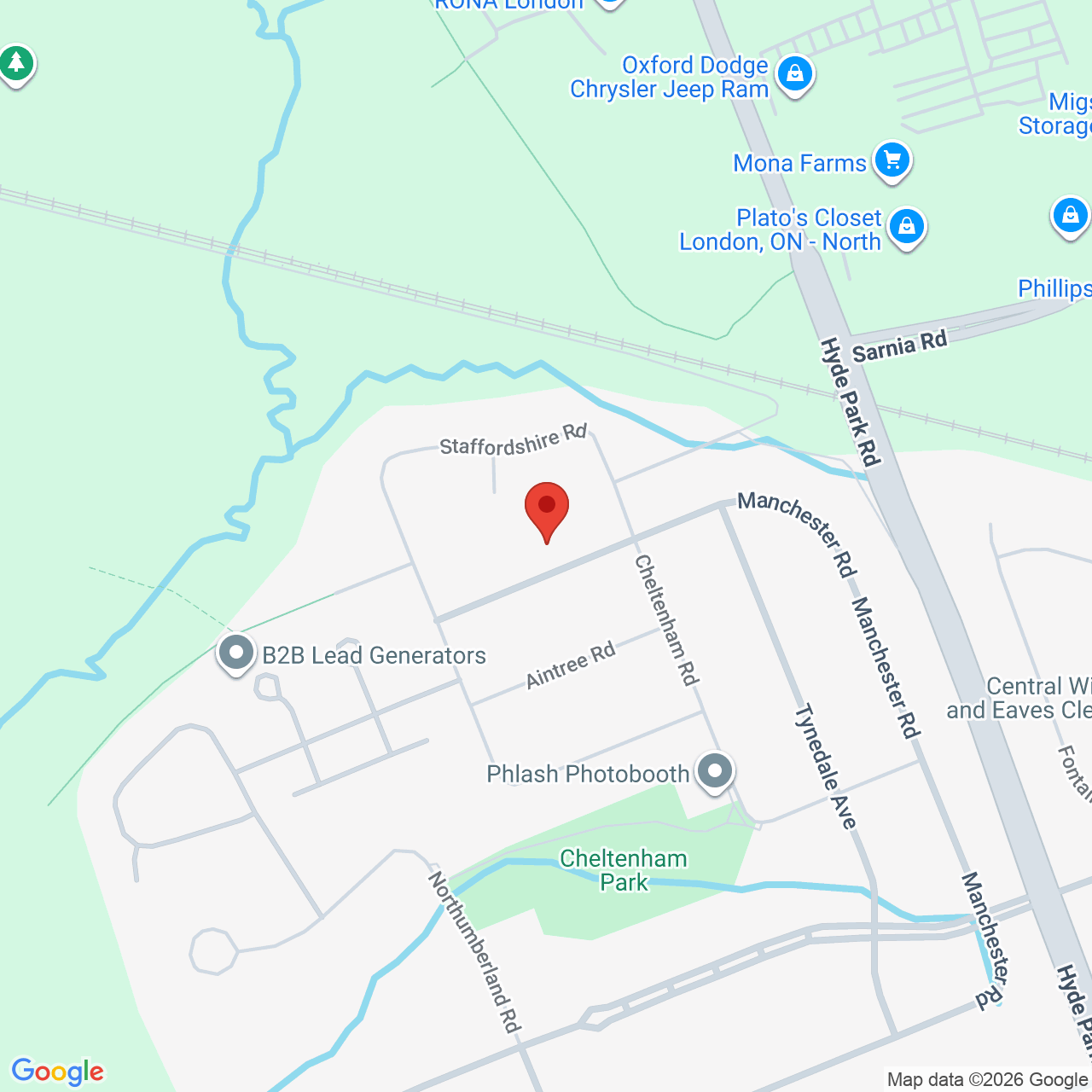 Street map for Voodoo Shack Seed Company, 1151 Manchester Rd, London ON