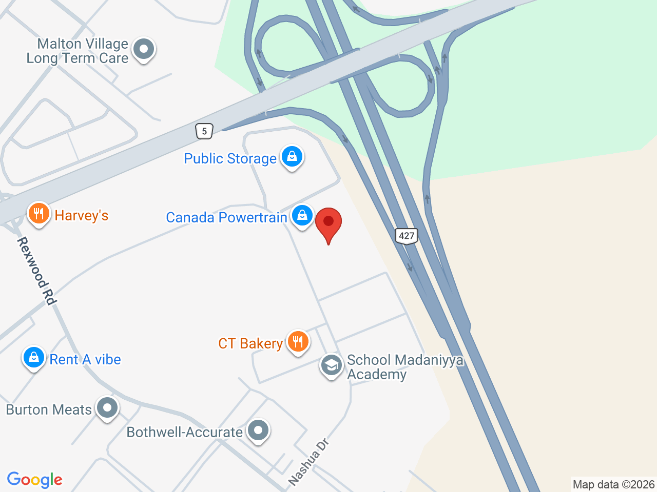 Street map for Orbit, 3845 Nashua Dr, Mississauga ON