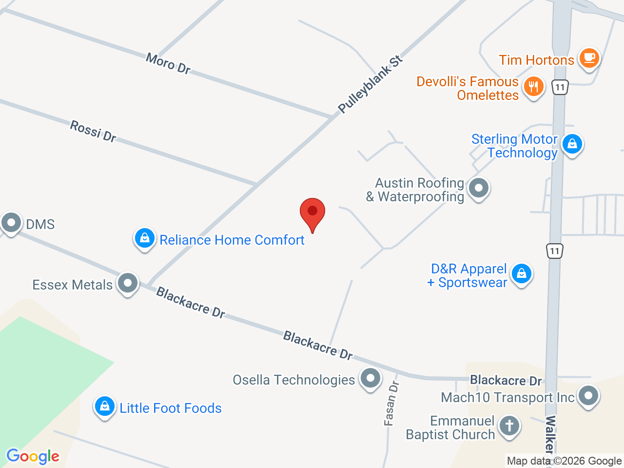 Street map for Bleezy, 2065 Solar Cres., Tecumseh ON