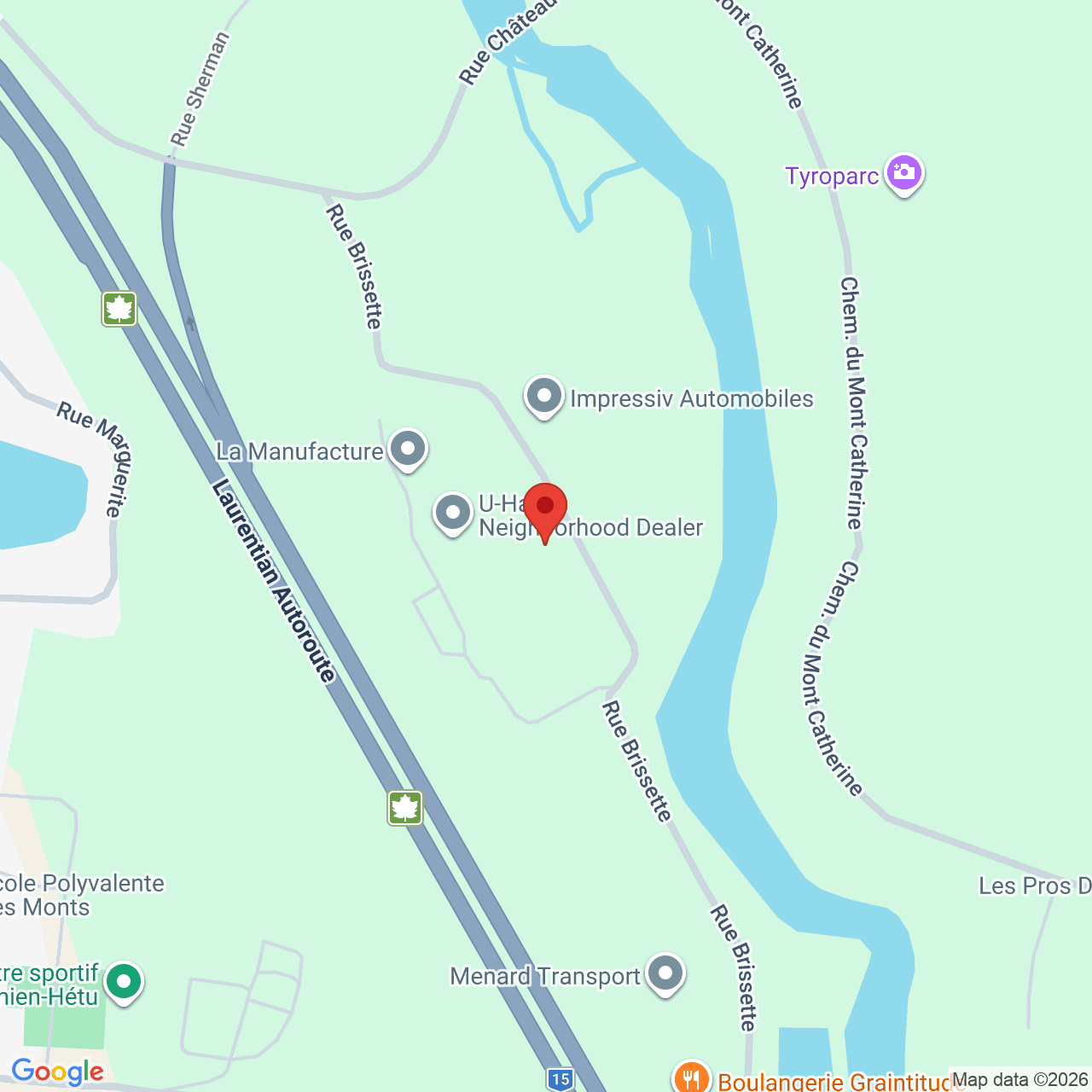 Street map for The Collection, 195 Rue Brissette, Sainte-Agathe-des-Monts QC