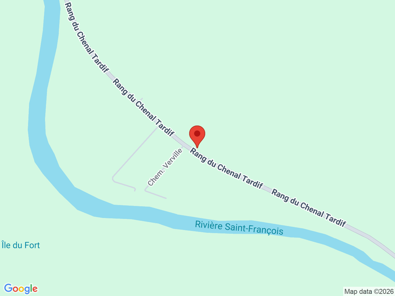 Street map for Fern, 216 Rang Du Chenal-Tardif, Pierreville QC