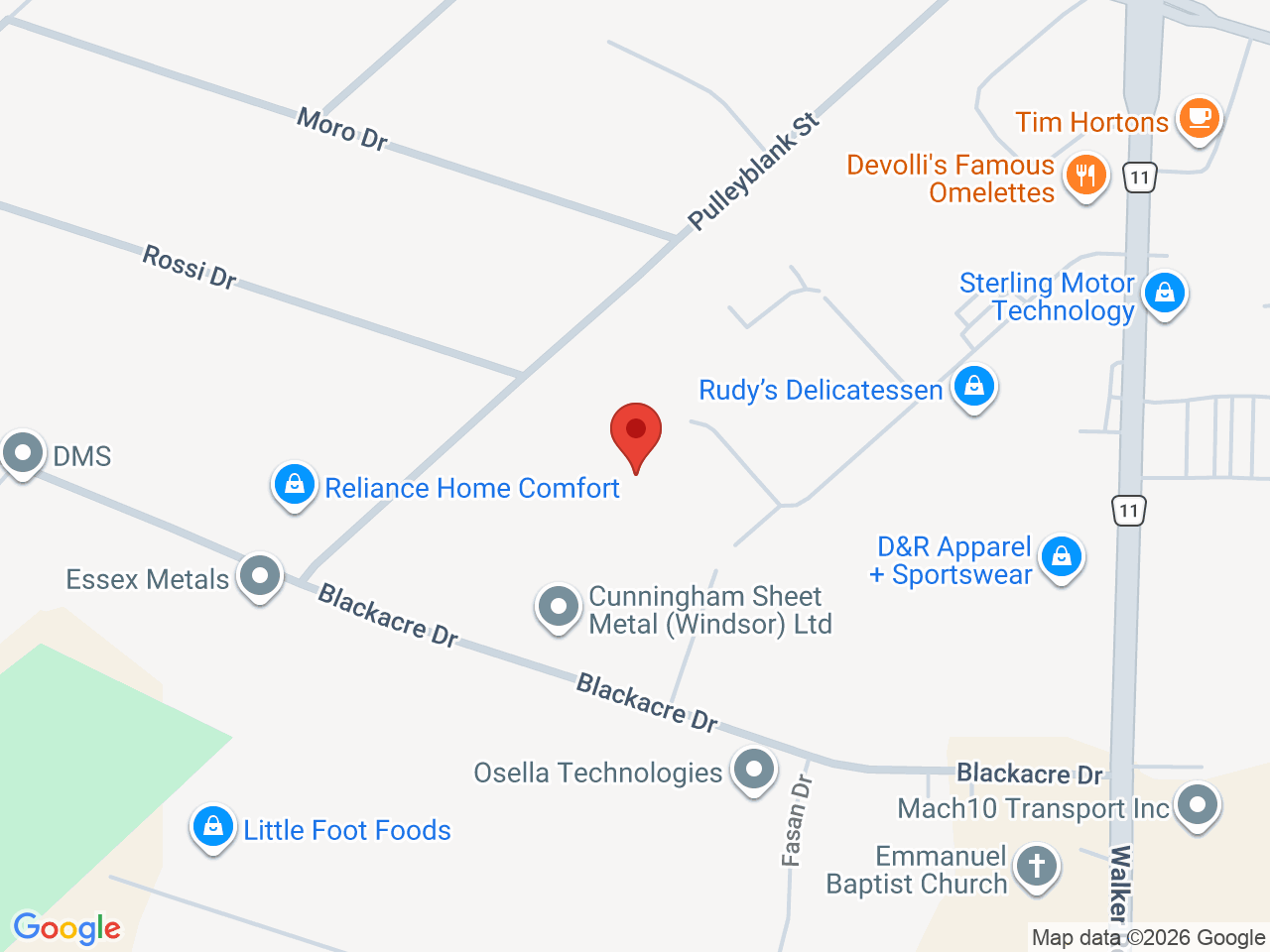Street map for Juana Sip, 2065 Solar Cres., Tecumseh ON